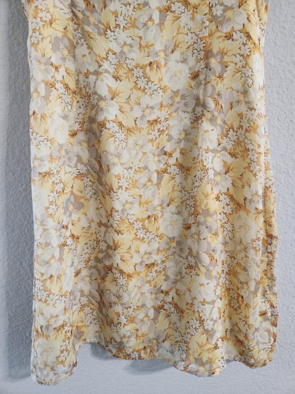 Sabo Skirt Reece Cami Dress Women’s Medium Yellow floral print mini dress NWT - Picture 6 of 8